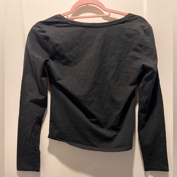 Zara EUC classic black comfy T Shirt. Super stretchy! Size S - Picture 2 of 3